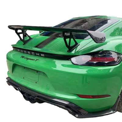 2022 منتجات جديدة 987 كايمان 981 بوكسستر 718 سبويلر الألياف الكربونية لبورش 987 981 718 سبويلر الألياف الكربونية الجناح