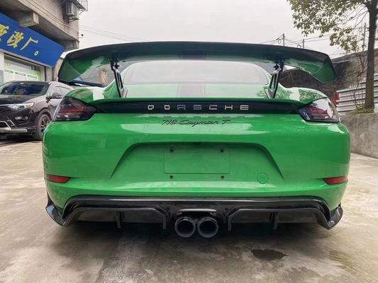 2022 منتجات جديدة 987 كايمان 981 بوكسستر 718 سبويلر الألياف الكربونية لبورش 987 981 718 سبويلر الألياف الكربونية الجناح