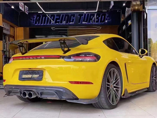 2022 منتجات جديدة 987 كايمان 981 بوكسستر 718 سبويلر الألياف الكربونية لبورش 987 981 718 سبويلر الألياف الكربونية الجناح