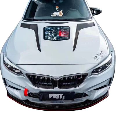 غطاء محرك الألياف الكربونية من طراز IMP لسيارة BMW M2 سلسلة 2 F22 F87 غطاء محرك الألياف الكربونية غطاء فتحة المحرك