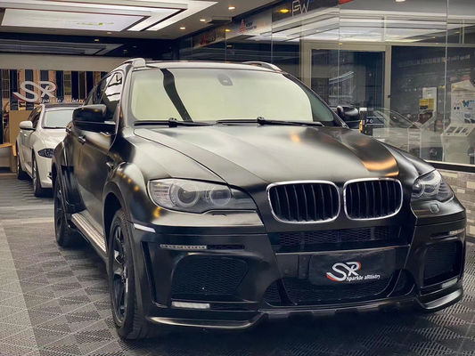 بيع ساخن X6 E70 E71 مجموعة جسم واسعة Forbmw X6 مجموعة الجسم الأمامية والخلفية مضارب سبويلر الجانب