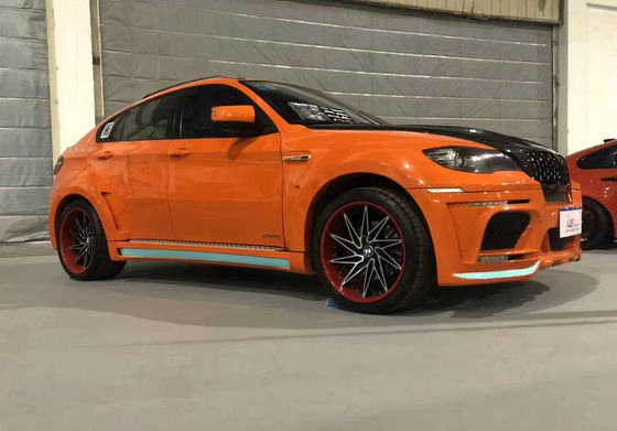 بيع ساخن X6 E70 E71 مجموعة جسم واسعة Forbmw X6 مجموعة الجسم الأمامية والخلفية مضارب سبويلر الجانب