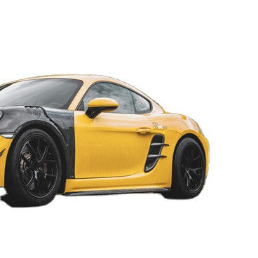 منتج جديد لـ بورش كايمان الألياف الكربونية Tuyere 718 Boxster الألياف الكربونية مدخل الهواء الجانبي