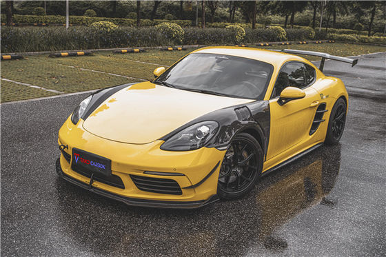 منتج جديد لـ بورش كايمان الألياف الكربونية Tuyere 718 Boxster الألياف الكربونية مدخل الهواء الجانبي