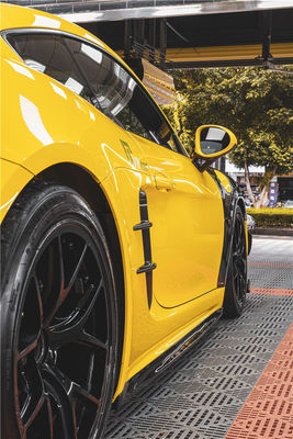 منتج جديد لـ بورش كايمان الألياف الكربونية Tuyere 718 Boxster الألياف الكربونية مدخل الهواء الجانبي
