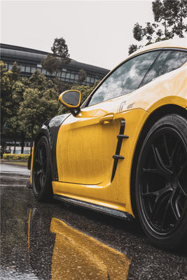 منتج جديد لـ بورش كايمان الألياف الكربونية Tuyere 718 Boxster الألياف الكربونية مدخل الهواء الجانبي