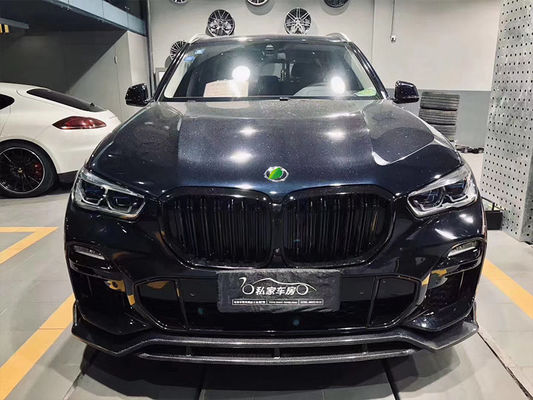 بيع ساخن X5 G05 كيس جسم ألياف الكربون Forbmw X5 ألياف الكربون الجبهة المبرحة الخلفية المنتشر المزيف الجانبي