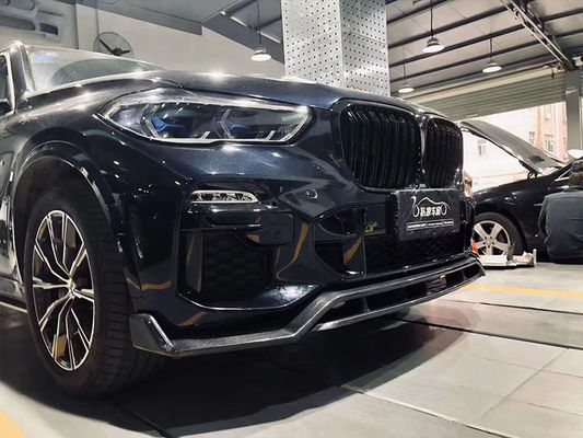 بيع ساخن X5 G05 كيس جسم ألياف الكربون Forbmw X5 ألياف الكربون الجبهة المبرحة الخلفية المنتشر المزيف الجانبي
