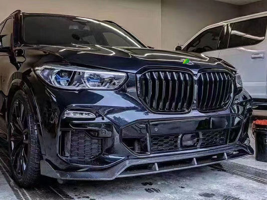 بيع ساخن X5 G05 كيس جسم ألياف الكربون Forbmw X5 ألياف الكربون الجبهة المبرحة الخلفية المنتشر المزيف الجانبي