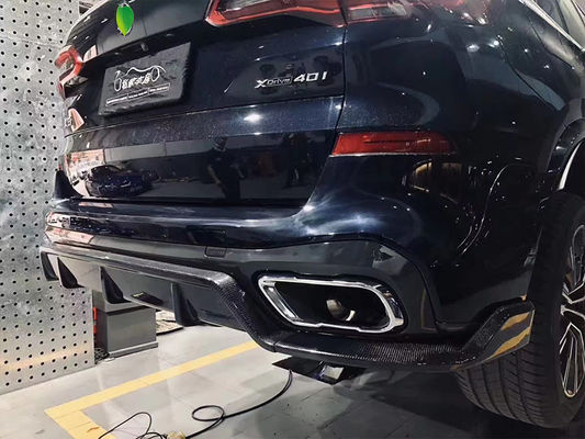 بيع ساخن X5 G05 كيس جسم ألياف الكربون Forbmw X5 ألياف الكربون الجبهة المبرحة الخلفية المنتشر المزيف الجانبي