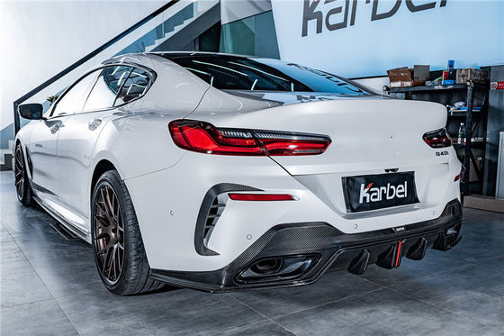 بيع ساخن G14 G15 G16 840i 850i مجموعة جسم الألياف الكربونية Forbmw 8 سلسلة المفرحة الأمامية خلفية مضخم