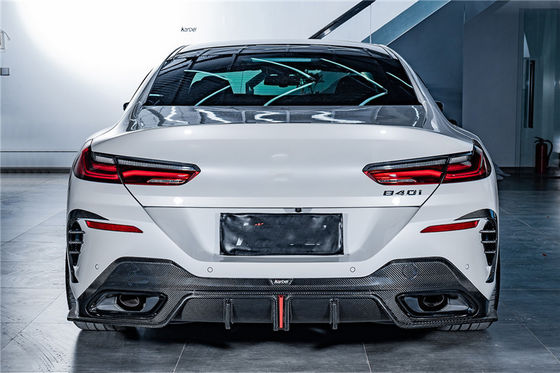 بيع ساخن G14 G15 G16 840i 850i مجموعة جسم الألياف الكربونية Forbmw 8 سلسلة المفرحة الأمامية خلفية مضخم
