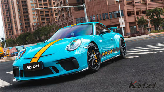 مجموعة جسم الألياف الكربونية لـ بورشه 911 991.2 GT3 911 GT3 مجموعة جسم الألياف الكربونية الأمامية المبرحة الخلفية الواسعة الجانبية