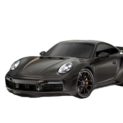 قطع غيار السيارات لـ بورشه 911 992 كيس الجسم المادة الجافة لألياف الكربون 911 992 تحديث TOPCAR Style كيس الجسم Spoiler