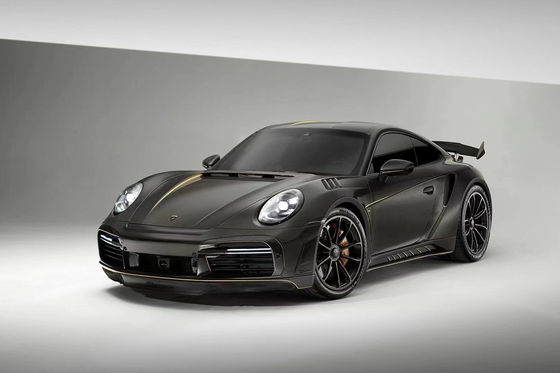 قطع غيار السيارات لـ بورشه 911 992 كيس الجسم المادة الجافة لألياف الكربون 911 992 تحديث TOPCAR Style كيس الجسم Spoiler