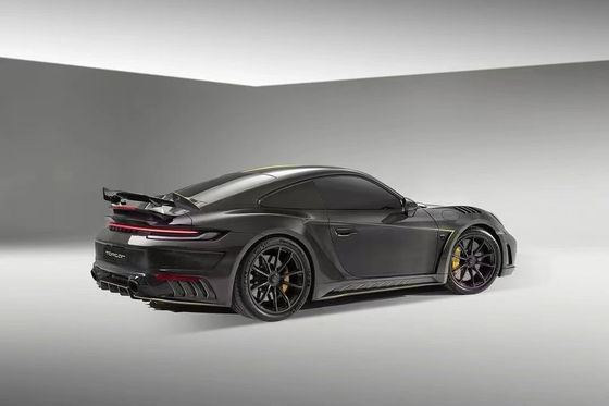 قطع غيار السيارات لـ بورشه 911 992 كيس الجسم المادة الجافة لألياف الكربون 911 992 تحديث TOPCAR Style كيس الجسم Spoiler