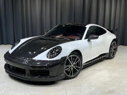 قطع غيار السيارات لـ بورشه 911 992 كيس الجسم المادة الجافة لألياف الكربون 911 992 تحديث TOPCAR Style كيس الجسم Spoiler