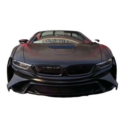 لـ BMW I8 كيس جسم ألياف الكربون I8 تحديث الطاقة الطراز الأمامي والخلفي المقابس المتعثرة كيس الجسم الواسع