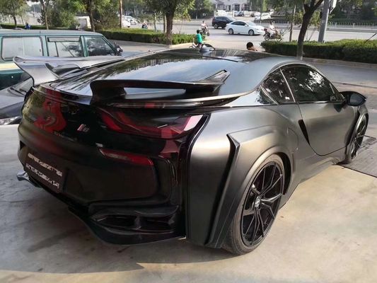 لـ BMW I8 كيس جسم ألياف الكربون I8 تحديث الطاقة الطراز الأمامي والخلفي المقابس المتعثرة كيس الجسم الواسع
