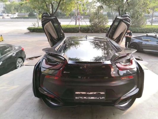 لـ BMW I8 كيس جسم ألياف الكربون I8 تحديث الطاقة الطراز الأمامي والخلفي المقابس المتعثرة كيس الجسم الواسع
