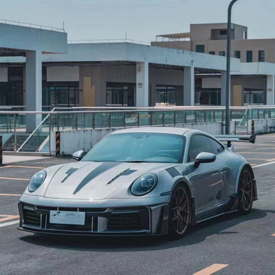 من أجل بورشه 911 992 مجموعة جسم ألياف الكربون 992 تحديث نمط MIW أمامية و خلفية مضارب سبويلر غطاء واسع الجسم