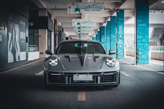 من أجل بورشه 911 992 مجموعة جسم ألياف الكربون 992 تحديث نمط MIW أمامية و خلفية مضارب سبويلر غطاء واسع الجسم