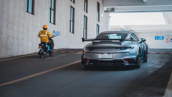 من أجل بورشه 911 992 مجموعة جسم ألياف الكربون 992 تحديث نمط MIW أمامية و خلفية مضارب سبويلر غطاء واسع الجسم