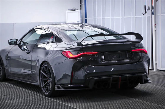 سبويلر الألياف الكربونية سبويلر الألياف الكربونية لسيارة BMW السلسلة 4 M4 G22 G82 G82 G22 كيس جسم سبويلر ذيل الألياف الكربونية