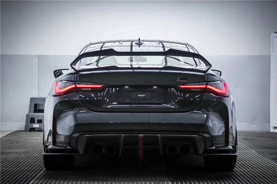 سبويلر الألياف الكربونية سبويلر الألياف الكربونية لسيارة BMW السلسلة 4 M4 G22 G82 G82 G22 كيس جسم سبويلر ذيل الألياف الكربونية