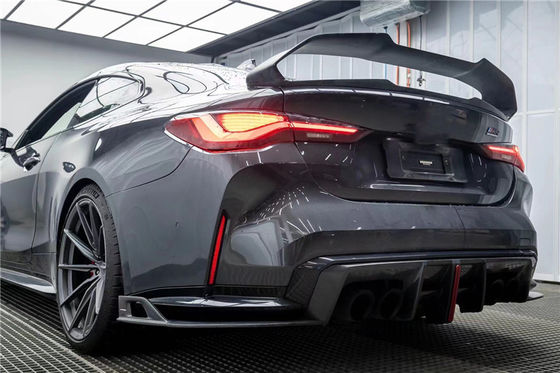 سبويلر الألياف الكربونية سبويلر الألياف الكربونية لسيارة BMW السلسلة 4 M4 G22 G82 G82 G22 كيس جسم سبويلر ذيل الألياف الكربونية