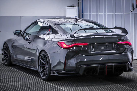 سبويلر الألياف الكربونية سبويلر الألياف الكربونية لسيارة BMW السلسلة 4 M4 G22 G82 G82 G22 كيس جسم سبويلر ذيل الألياف الكربونية