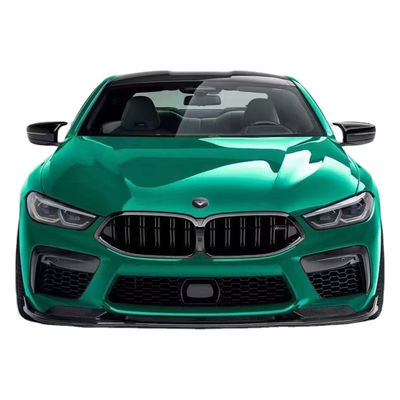 لـ BMW M8 مجموعة جسم ألياف الكربون M8 تحديثات ستايل فورس ألياف الكربون الأمامية شفتي مضاعف الجانب تنورة مجموعة جسم