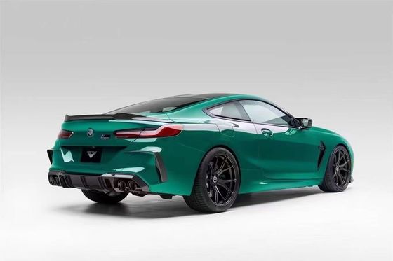 لـ BMW M8 مجموعة جسم ألياف الكربون M8 تحديثات ستايل فورس ألياف الكربون الأمامية شفتي مضاعف الجانب تنورة مجموعة جسم