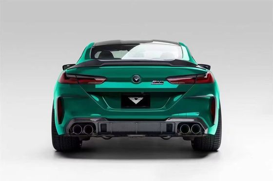 لـ BMW M8 مجموعة جسم ألياف الكربون M8 تحديثات ستايل فورس ألياف الكربون الأمامية شفتي مضاعف الجانب تنورة مجموعة جسم