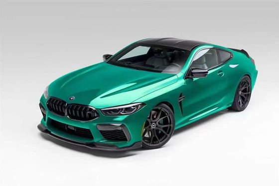 لـ BMW M8 مجموعة جسم ألياف الكربون M8 تحديثات ستايل فورس ألياف الكربون الأمامية شفتي مضاعف الجانب تنورة مجموعة جسم