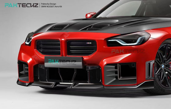 لسيارة بي ام دبليو إم2 جي 87 كيت جسم ألياف الكربون إم2 تحديث Paktechz Style ألياف الكربون الأمامية