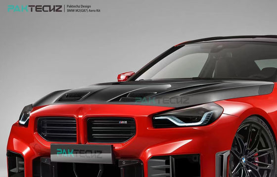 لسيارة بي ام دبليو إم2 جي 87 كيت جسم ألياف الكربون إم2 تحديث Paktechz Style ألياف الكربون الأمامية
