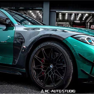 لسيارة BMW M3 M4 G80 G82 كربون فائبر فندر M3 M4 G80 G82 تحديث نمط AE كربون فائبر فندر خفيفة الوزن