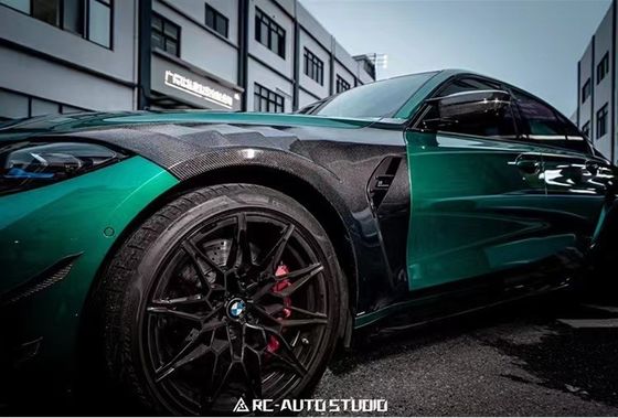 لسيارة BMW M3 M4 G80 G82 كربون فائبر فندر M3 M4 G80 G82 تحديث نمط AE كربون فائبر فندر خفيفة الوزن