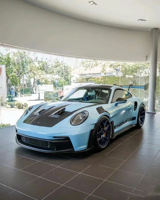 كيس سيارة بورشه أزرق 992 GT3RS نمط غطاء كربون