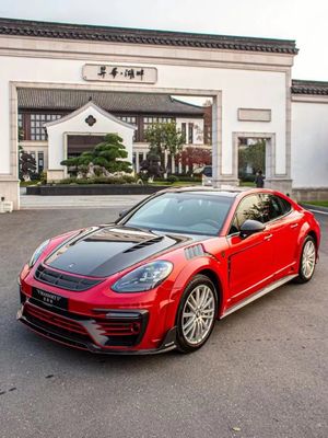 MSY Panamera 971 مجموعة الجسم الألياف الكربونية الحمراء استبدال المصد الأمامي