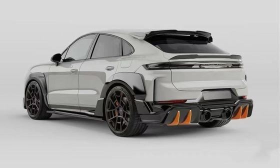 2018 - 2024 بورشه كايين كيس الجسم TH Style Diffuser Spoiler Hood قوس عجلات السيارة