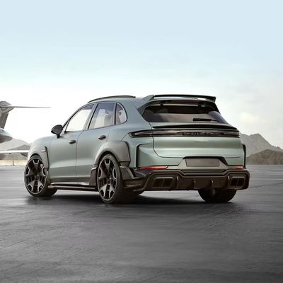 2018 - 2024 بورشه كايين كيس الجسم TH Style Diffuser Spoiler Hood قوس عجلات السيارة