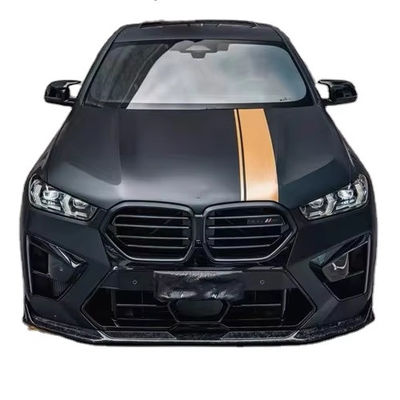 لسيارة بي ام دبليو X5M X6M كيس جسم ألياف الكربون X5M X6M ألياف الكربون الأمامية شفتي Diffuser Spoiler الجانبي سترة غطاء