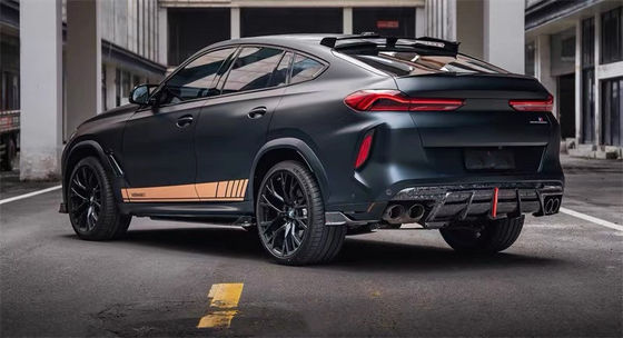 لسيارة بي ام دبليو X5M X6M كيس جسم ألياف الكربون X5M X6M ألياف الكربون الأمامية شفتي Diffuser Spoiler الجانبي سترة غطاء