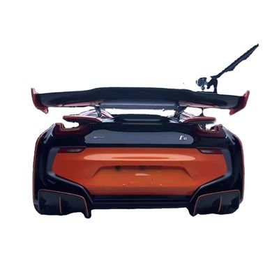I8 BMW Car Body Kit 2018 - 2019 كربون فايبر سبويلر الجبهة المصد سبويلر الجناح