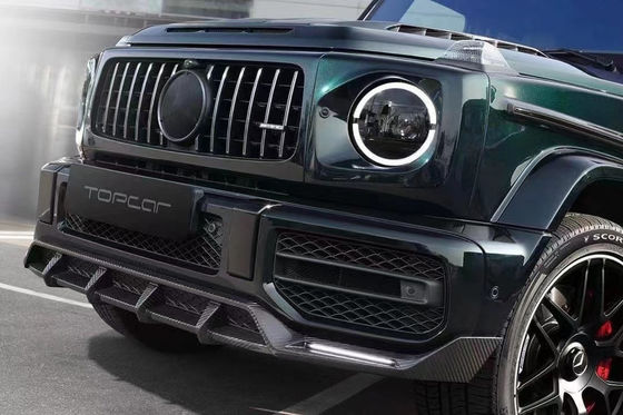 ألياف الكربون عالية الجودة W464 G500 G63 مجموعة الجسم W464 ترقية أسلوب Topcar الأمامية المفرحة الخلفية