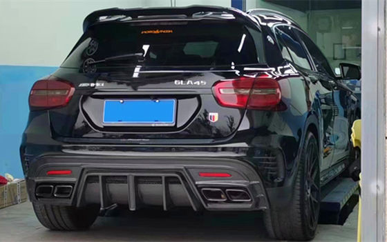 مبيعات ساخنة Gla45 Gla260 X156 كيت جسم الألياف الكربونية Gla45 الألياف الكربونية الواسعة الخلفية 2014-2019