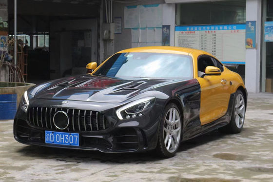 قطع غيار السيارات لميرسيدس-بنز AMG GT GTC GTS مجموعة جسم AMG GT GTC GTS تحديث GTR النمط الأمامي والخلفي المقابض سبويلر مجموعة جسم