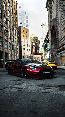 المنتجات الساخنة 2022 GTR R35wide Bodyki Body Kit لنيسان GTR R35 سبويلر المصد الأمامي والخلفي